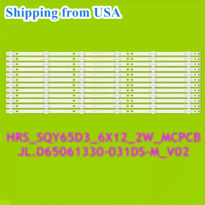 NEW LED Backlight strip(12) For RCA JL.D65061330-031DS-M_V02 RTU6549-C RNSMU6540