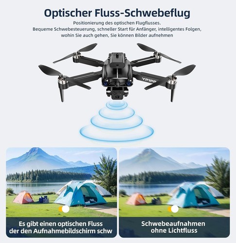 Drohne mit Kamera,Drohne mit Kamera 4K für Kinder Bürstenloser Motor 2 Akkus Lan - Bild 6 von 7