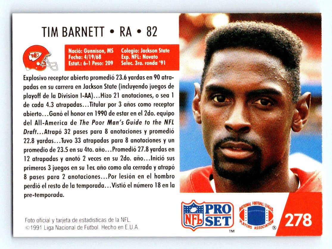 1991 Pro Set Spanish FRESH PULL #278 Tim Barnett | eBay