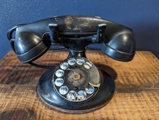 ANTIQUE 1930s BELL/WESTERN ELECTRIC ROTARY TELEPHONE D1 BASE F1 HANDSET!