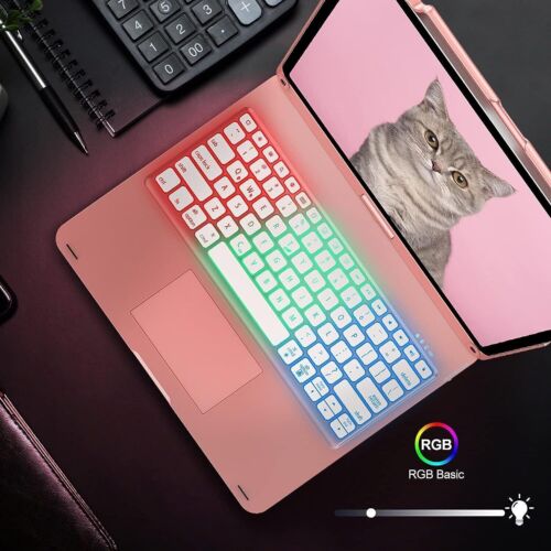 Backlit Touchpad Rotate Keyboard Case For iPad 7/8/9/10th Gen Air 4 5th Pro 12.9 - Picture 39 of 54