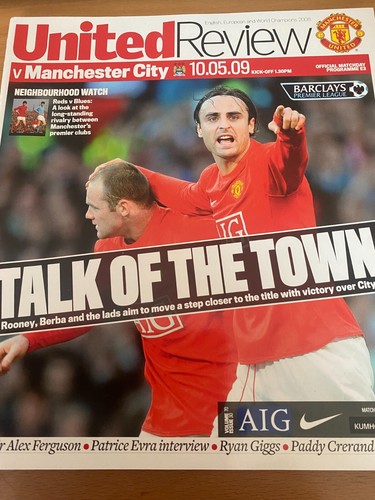 Manchester United Home Football Programmes 2008/2009 #70 - select from dropdown - Picture 12 of 53