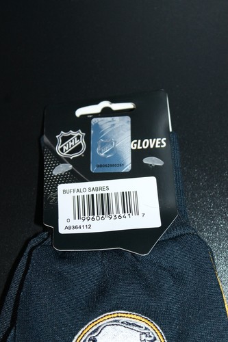 Buffalo Sabres Sports Utility Gloves Work/Snow, New With Tags Blue/Gold in Color - Picture 4 of 5