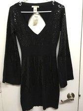 Arden B Sequin Sweater Dress, Size S