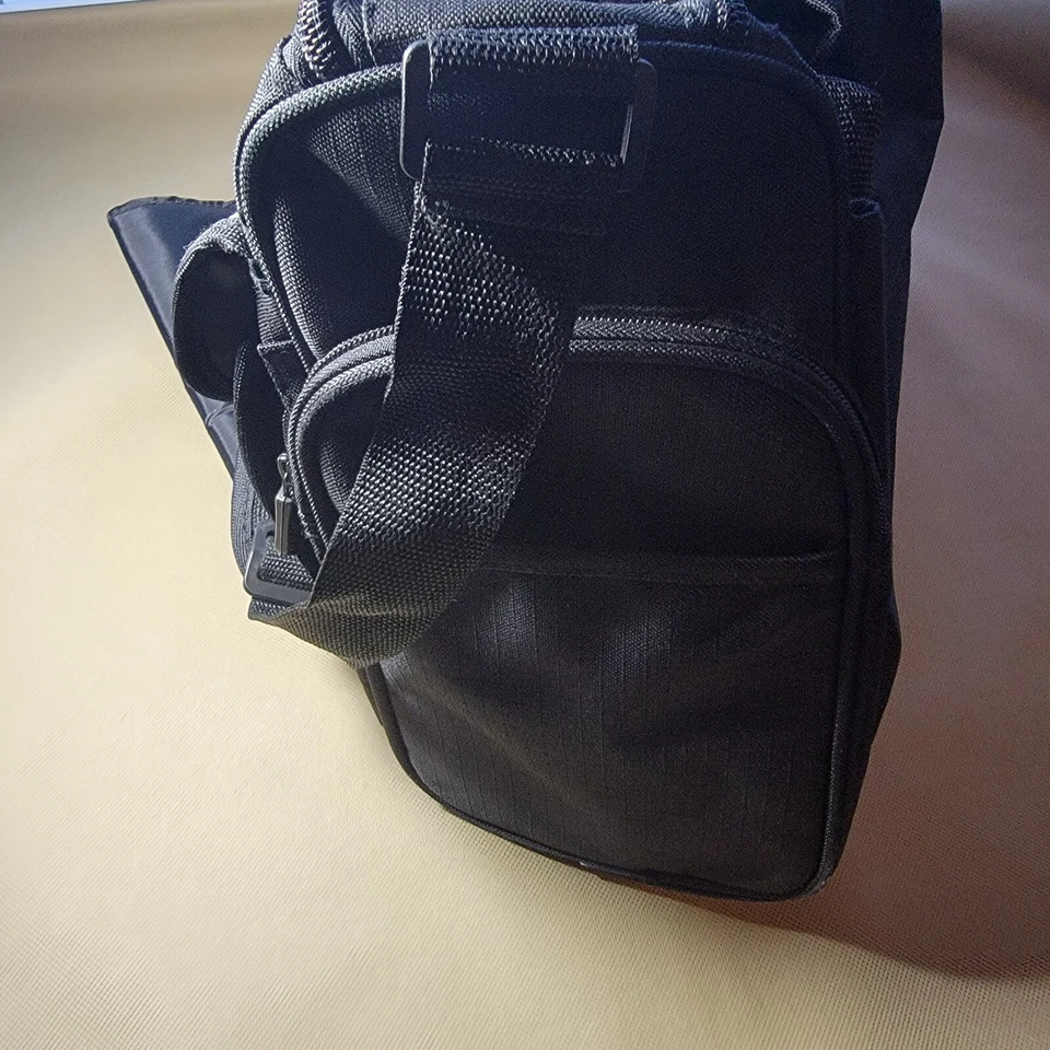 Eddie Bauer Diaper Bag Shoulder Strap Black Gray Bottle-Pockets Changing Pad Etc - Image 4 of 4