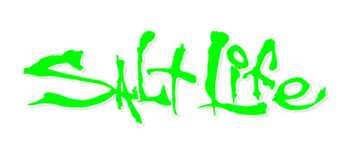Salt Life Signature - CHOOSE Size & Color  - Vinyl Decal Sticker - FREE S/H