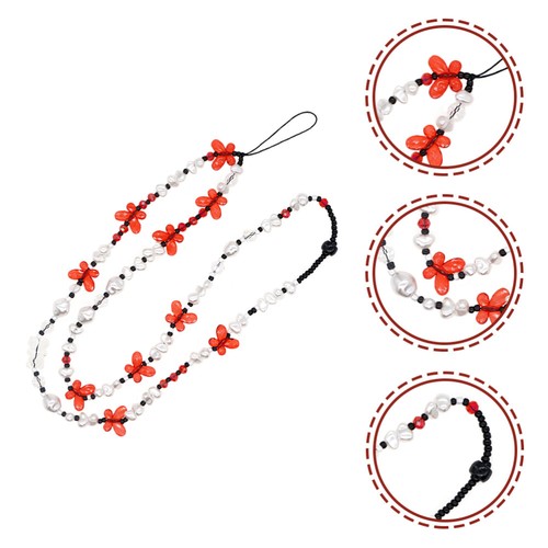 Pearl Butterfly Mobile Kette Anti Verlorenes Telefon Lanyard - 第 10/12 張圖片