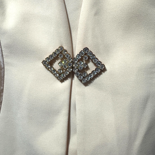 LOUISE RICCI sz 12 Church Suit 3 pc cream butter yellow rhinestones beaded VTG - Picture 14 of 14