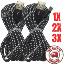 10FT Braided USB Charging Cable For iPhone 11 XR 8 7 Plus iPad Charger Cord Long