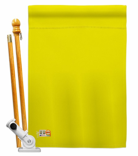 Gelbe Gartenfahne Kaufmann Neuheit Deko klein Geschenk Hof Haus Banner - Bild 6 von 17