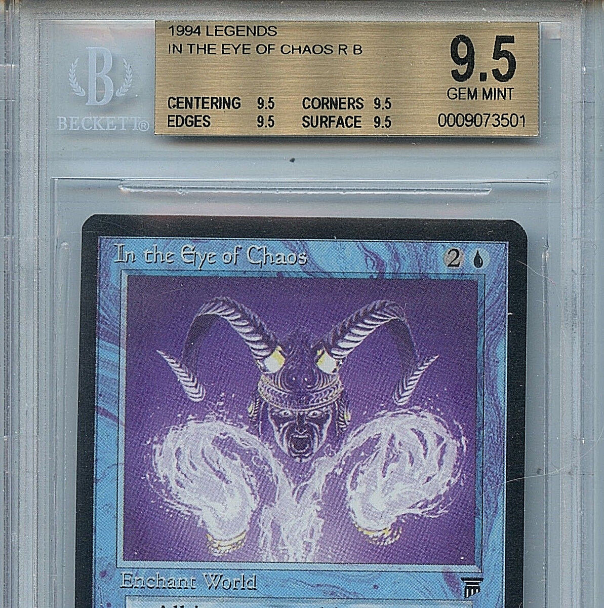 MTG Legends In The Eye of Chaos BGS 9.5 Gem Mint Magic Card MTG Legends In The Eye of Chaos BGS 9.5 Gem Mint Magic Card