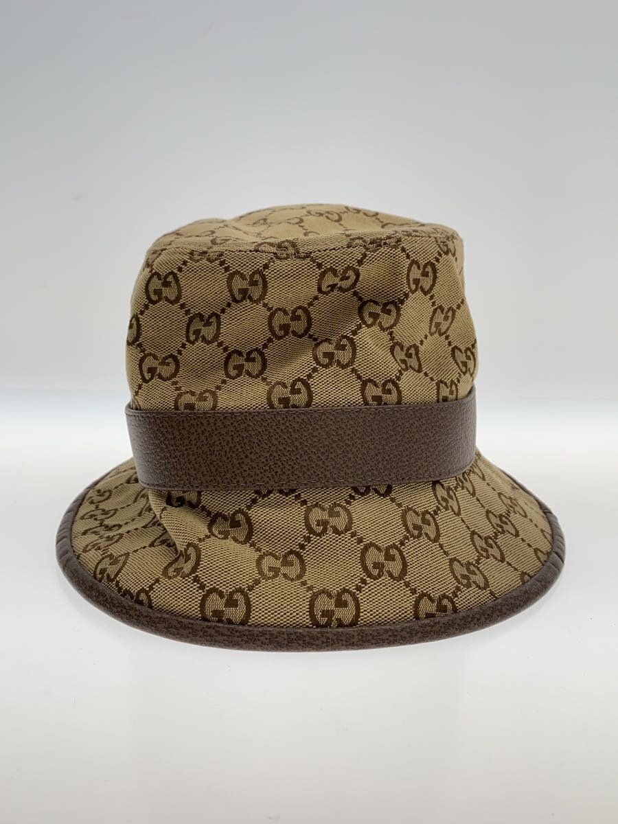 美品　GUCCI ハット　モノグラムキャンバス　カシミア 美品 GUCCI ハット モノグラムキャンバス カシミア 美品GUCCI