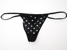 NEW Victoria's Secret VTG Sexy Little Things Sheer Thong V-String Panty LARGE