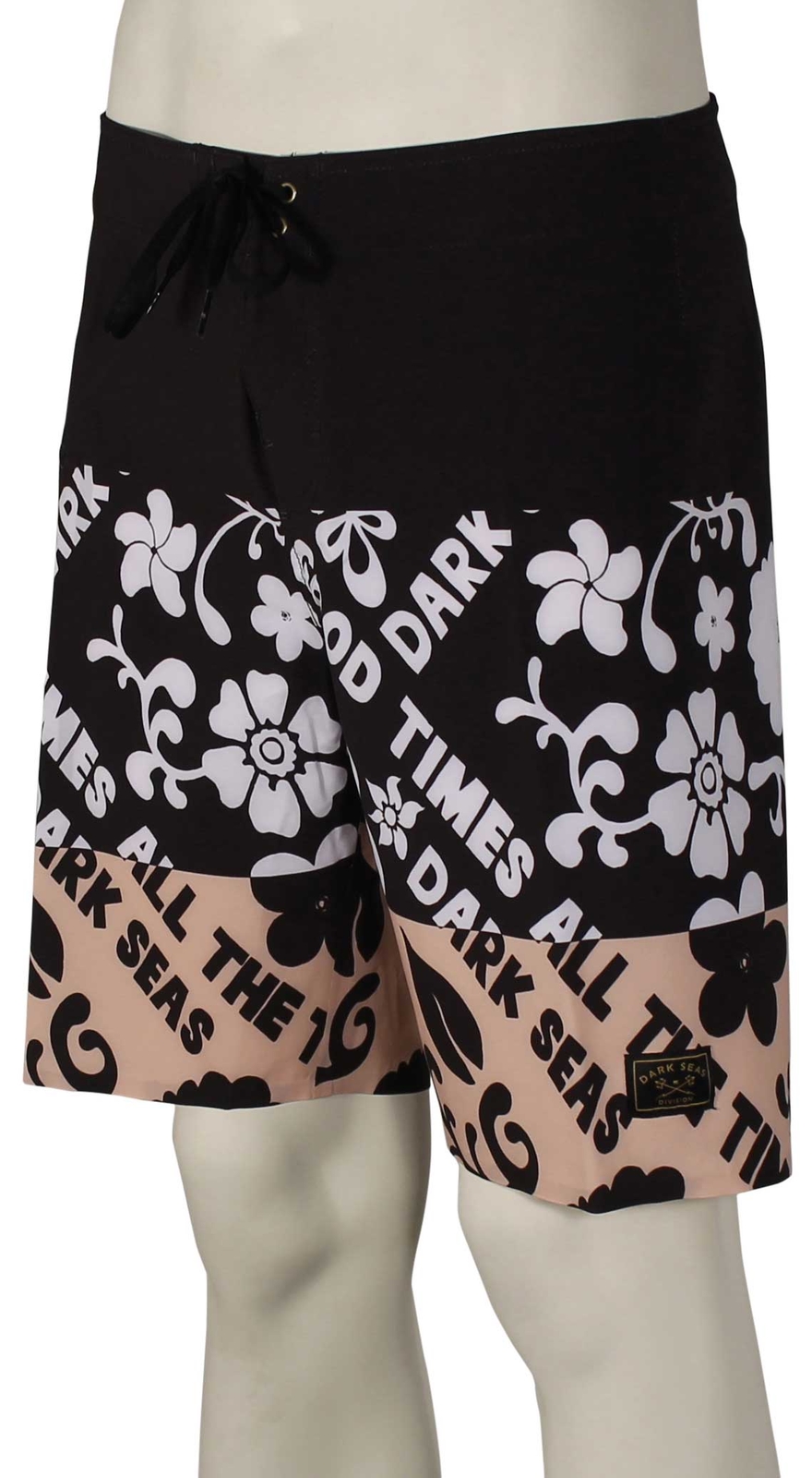 Шорты для доски Dark Seas Blackwall II — черный/белый — новинка