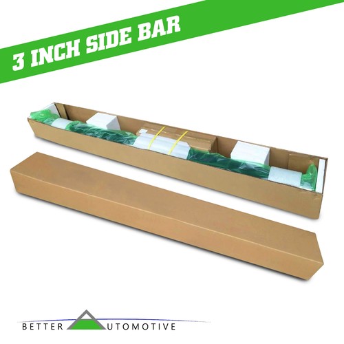 3" Black Side Step Rails for 2008-2019 Toyota Highlander Nerf Bars Running Board - Picture 5 of 5