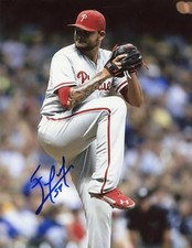 ELVIS ARAUJO PHILADELPHIA PHILLIES SIGNED AUTOGRAPHED 8X10 PHOTO W/COA