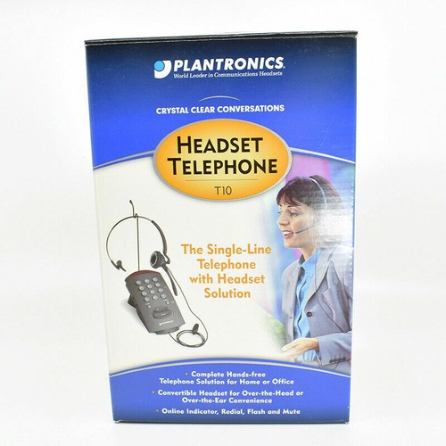 Plantronics T10 Single-Line Convertible Headset 45159-11 Office SOHO Telephone - Picture 1 of 5