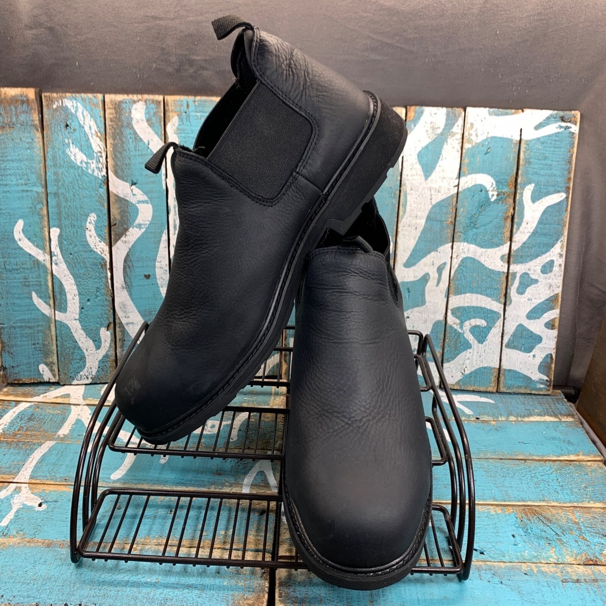 Wolverine Ranchero Romeo Steel Toe Black Wtrprf Leather Industrial Shoe Mens 13M Wolverine Ranchero Romeo Steel Toe Black Wtrprf Leather  main image 4