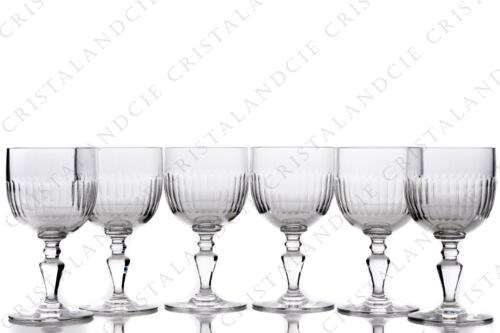Six verres à vin n°3 Renaissance par Baccarat. Six wine glasses n°3 Renaissance - Zdjęcie 1 z 7