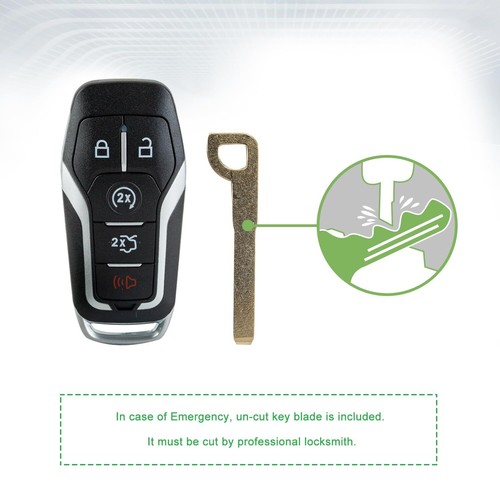 Smart Car Key Fob for Ford Mustang Edge fits 2015 2016 2017 Proximity 5 Butto... - Picture 5 of 6