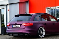 Diffusor Ansatz für Audi A4 S4 B8 Facelift Heckansatz Heckschürze Heckdiffusor