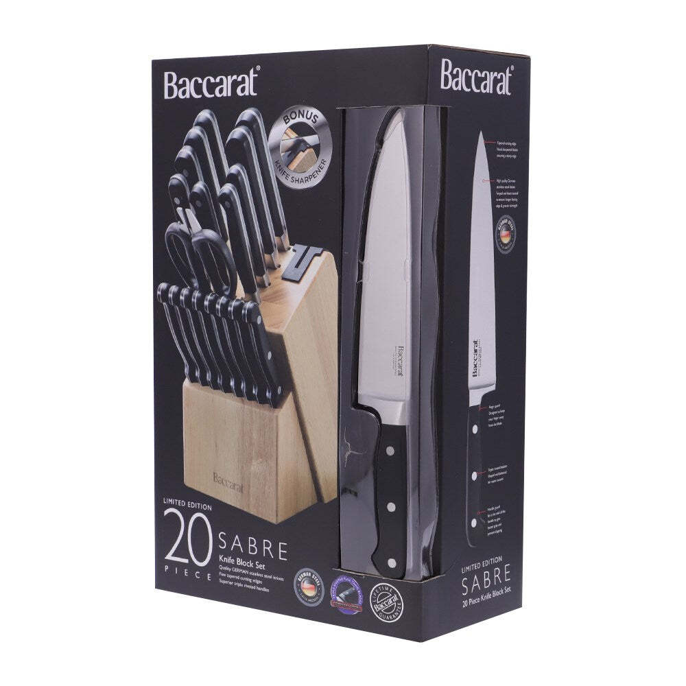 Baccarat Sabre Knife Block 20 Piece eBay