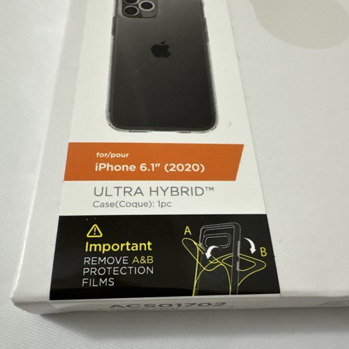 Spigen iPhone 6.1” Ultra Hybrid Case (2020) Crystal Clear iPhone 12 & 12 Pro - Picture 3 of 12