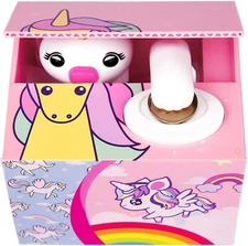 Unicorn Electronic Piggy Bank Mischief Coin Stealing Musical Bank New US Seller