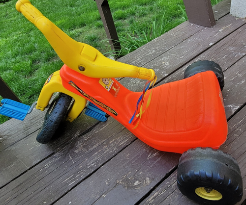 Vintage Marx Big Wheel Mini Hot Cycle Trike Tricycle Ride on Toy 35lb max - Picture 10 of 11