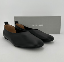 Everlane The Italian Leather Day Glove Flats in Black sz 11 Women's Career bksl