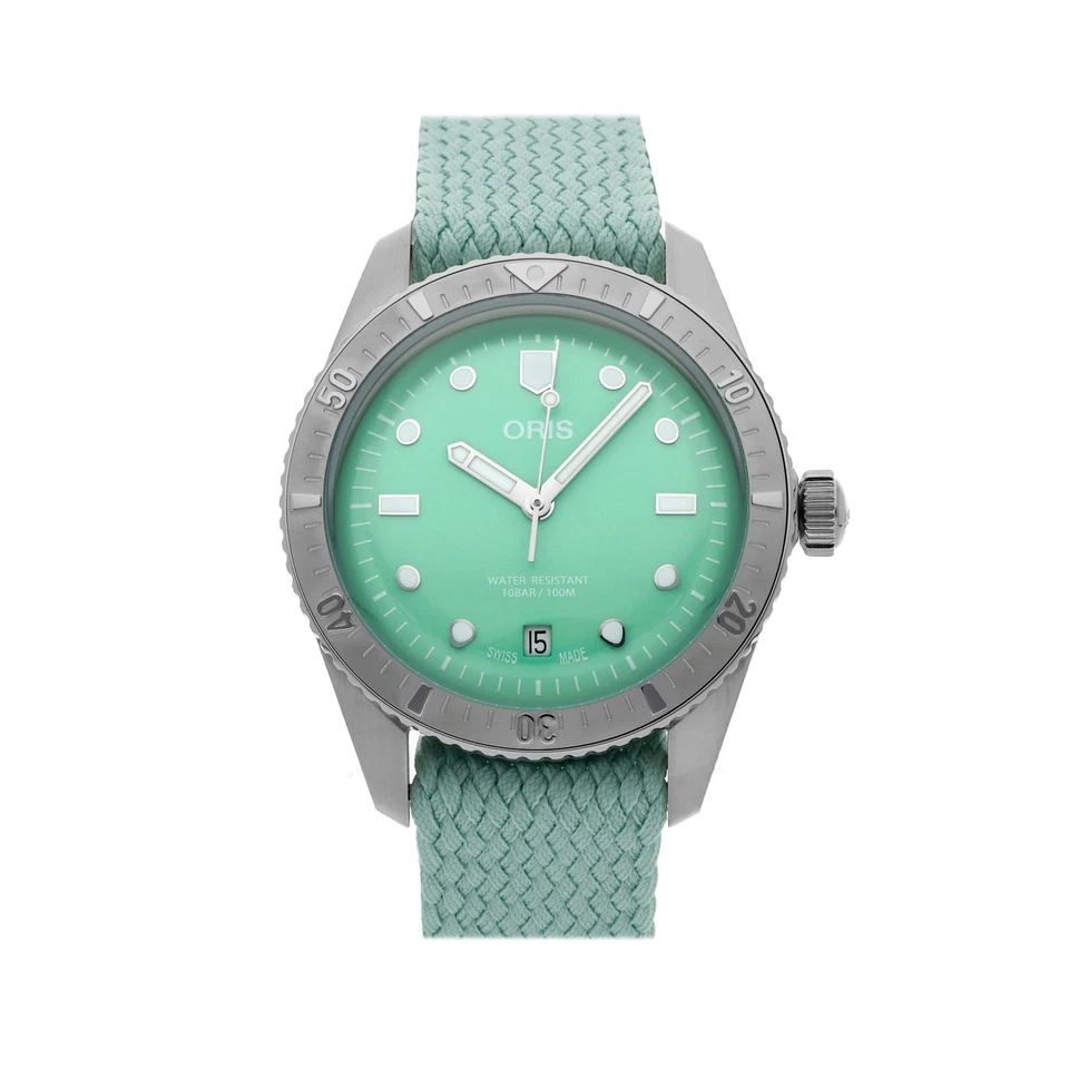 Oris Divers Sixty-Five Auto Steel Mens Strap Watch 01 733 7771 4057-07 3 19 03S