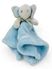 Blankets  Beyond GREY Elephant BLUE Security Blanket NEW w tags