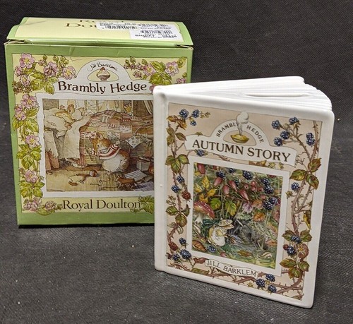 Banco de monedas Royal Doulton Bone China con caja original - Brambly Hedge - Imagen 1 de 6