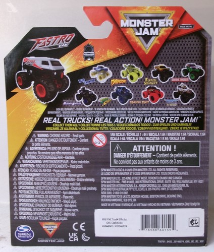 2024 SPIN MASTER 1:64 MONSTER JAM BLACK SILVER FASTRO VAN MONSTER TRUCK - Picture 6 of 7