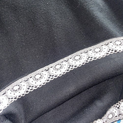 Vintage 60's Mod Dress Marco Polo Import Corner Black With Stones Size 12 - Picture 12 of 22