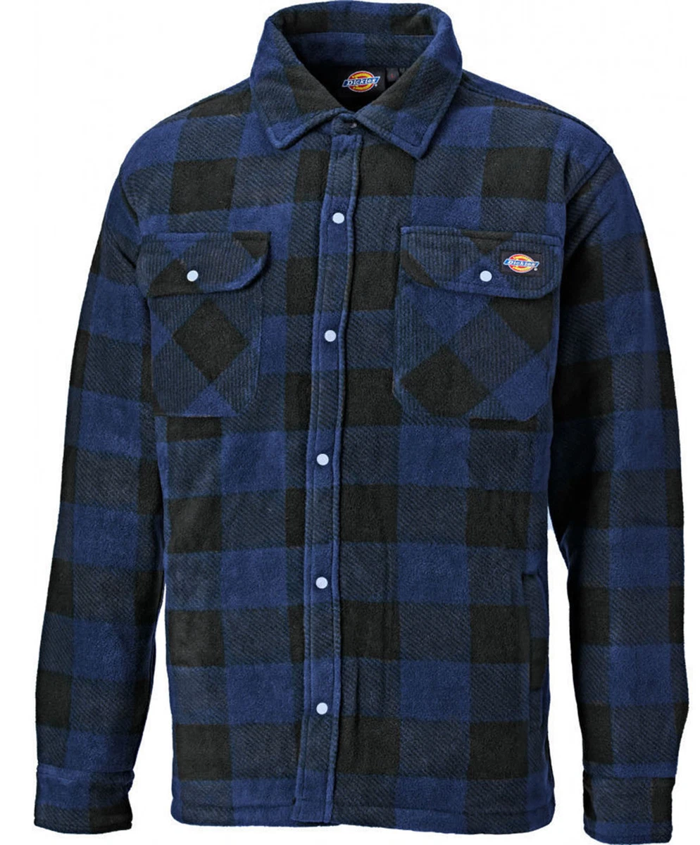 MENS DICKIES PORTLAND WORKWEAR PADDED WORK CASUAL SHIRT SH5000 ROYAL SIZE S 4XL eBay