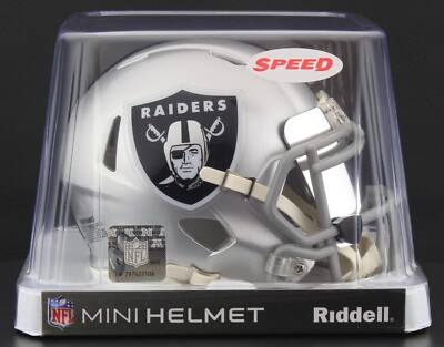 LAS VEGAS RAIDERS NFL Riddell SPEED Mini Football Helmet w/ EYE SHIELD ...