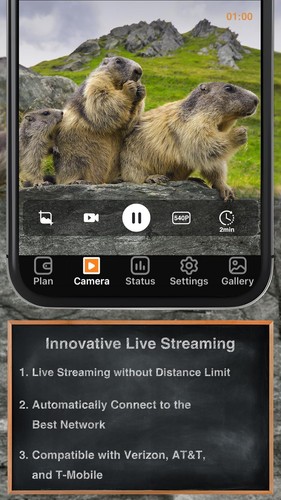 GardePro X60 Pro Max Live Stream Cellular Trail Camera, Rechargeable 8000mAh ... - Picture 2 of 9