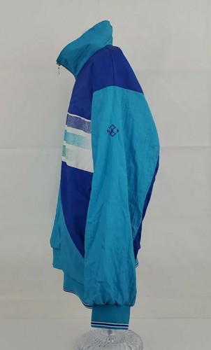 VINTAGE Slazenger Jimmy Connors Windbreaker Mens Large JC Track Jacket Adult A27 - Picture 2 of 11