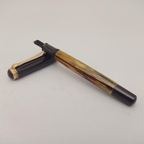 Pelikan 400 Tortoise Gunther Wagner Fountain Pen 14k EF Nib VTG Rare Excellent - Picture 11 of 16