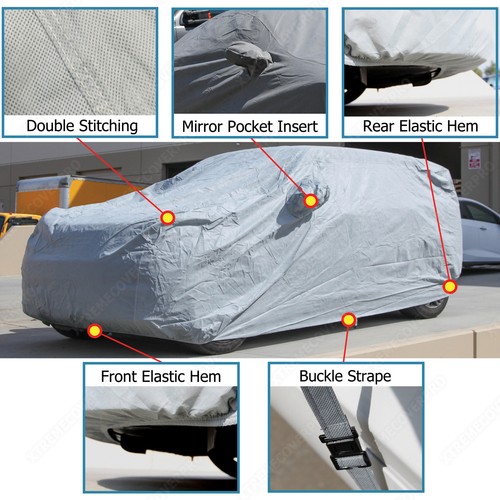 CUBIERTA DE COCHE MITSUBISHI ECLIPSE TRANSPIRABLE 2022 2023 CON BOLSILLO ESPEJO - Imagen 4 de 10