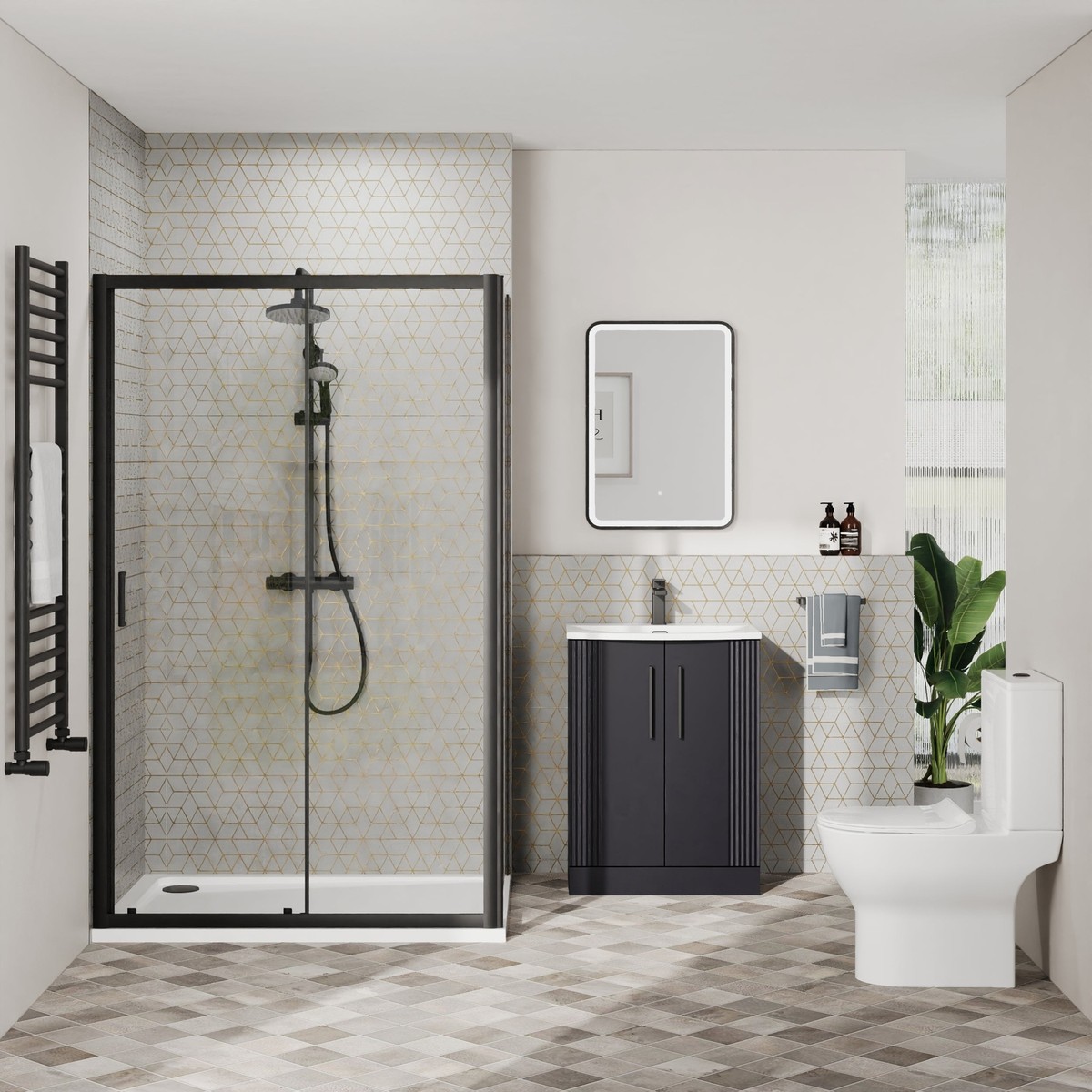 Black Bathroom Suite