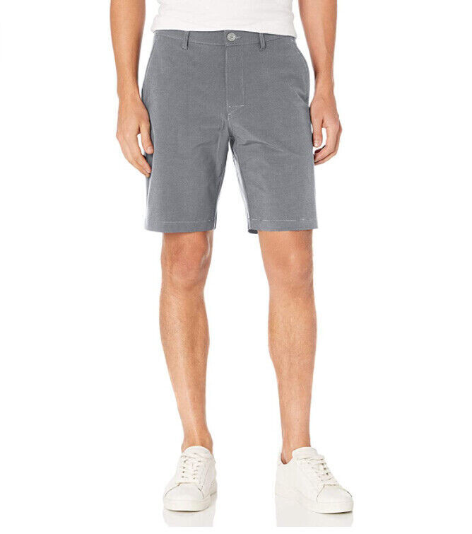 PGA TOUR Men s Flat Front Horizontal Textured Golf Shorts Dark Gray Heather 36 4390₽