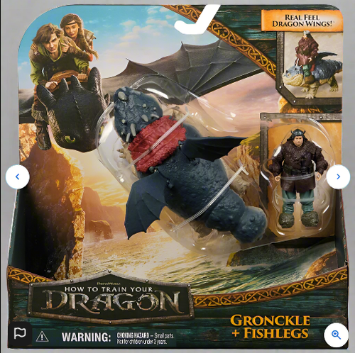 Paquete de 2 figuras de acción Dreamworks Cómo entrenar a tu dragón Gronckle y patas de pez - Imagen 15 de 22