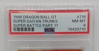 PSA 8 1996 DRAGON BALL GT SUPER SAIYAN TRUNKS SUPER BATTLE PART 17