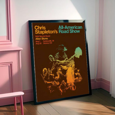 Chris Stapleton's All-American Road Show Aug 1 & 22 2025 Tour Poster