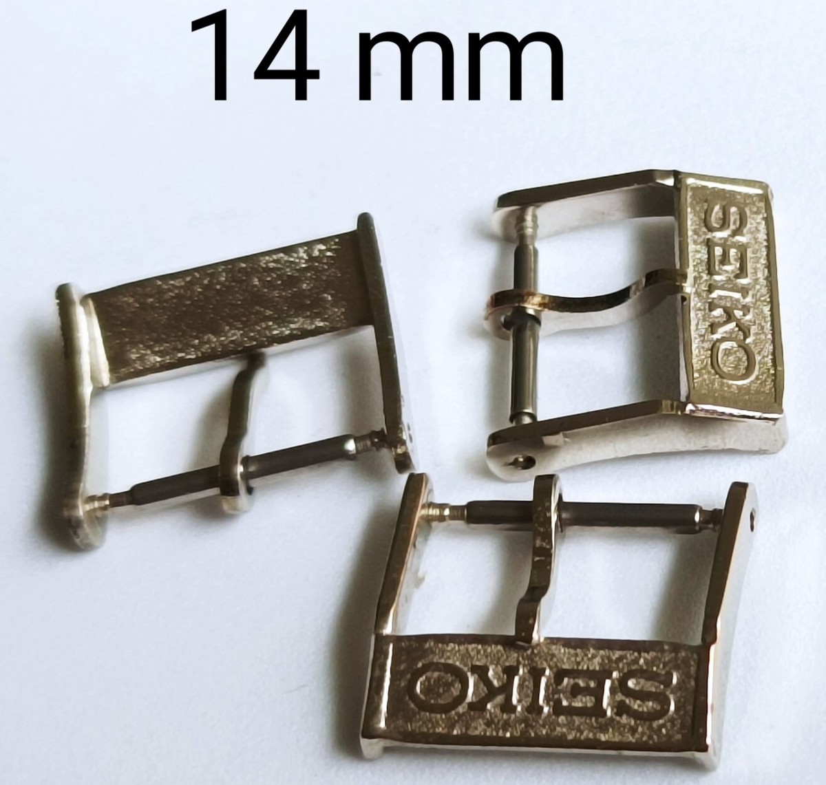 Bundling Buckles SEIKO 16 mm gold (5 pieces) and silver (5 Bundling Buckles SEIKO 16 mm gold (5 pieces) and silver (5