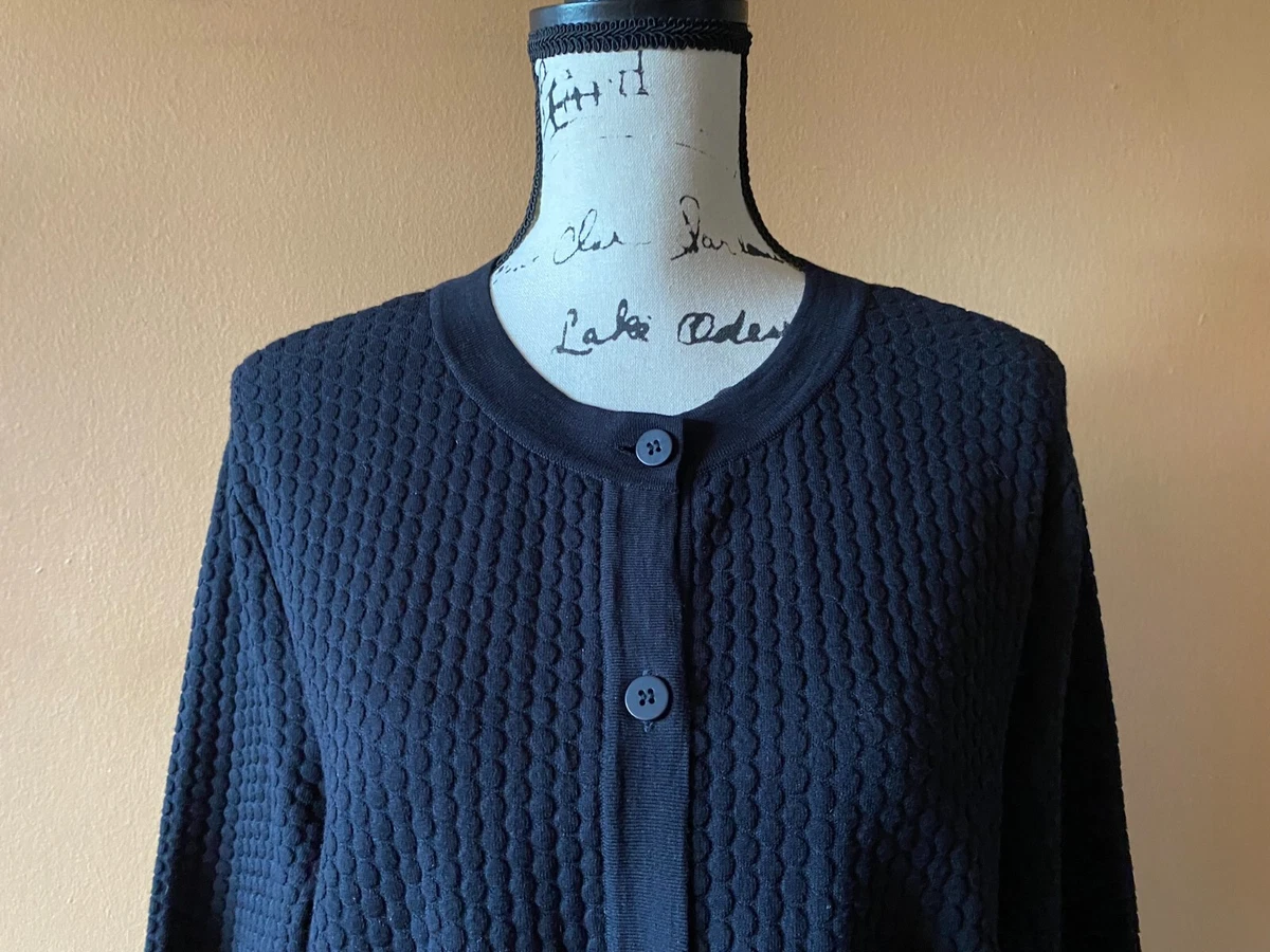 Black knitted coatigan cheap