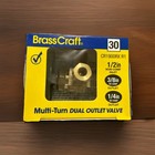 QTY 16 BrassCraft 1/2 in. Nominal Inlet x 3/8 in  OUTLET x 1/4 in VALVE