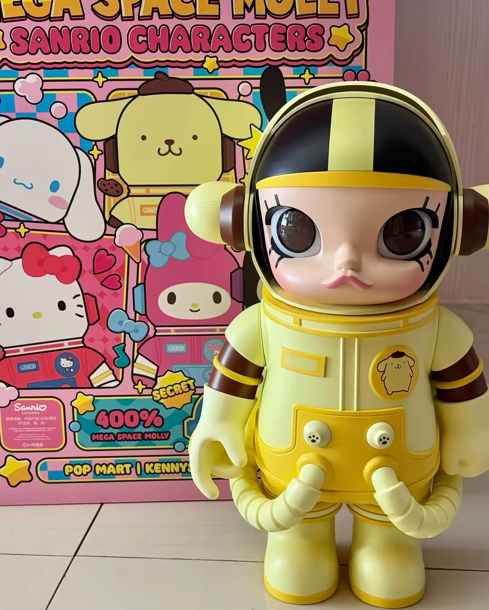 POPMART★MEGA SPACE MOLLY★ポムポムプリン POPMART MEGA SPACE MOLLY 400% Sanrio Family Series Pompompurin NEW